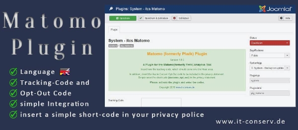 Joomla Itcs Matomo Extension