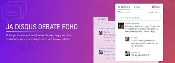Joomla JA Disqus Debate Echo Extension