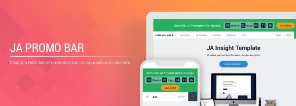 Joomla JA Promo Bar Extension