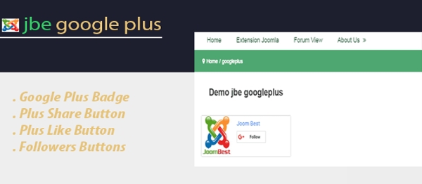 Joomla Jbe Googleplus Extension