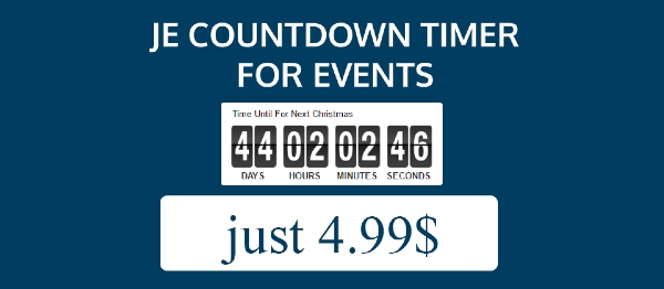 Joomla JE CountDown Extension