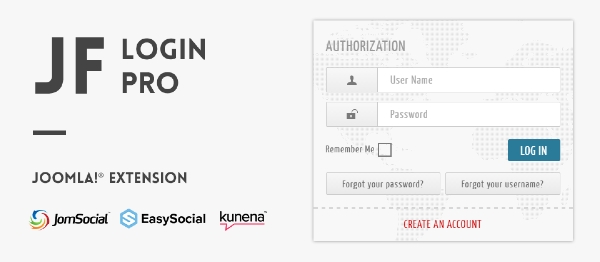 Joomla JF Login Pro Extension