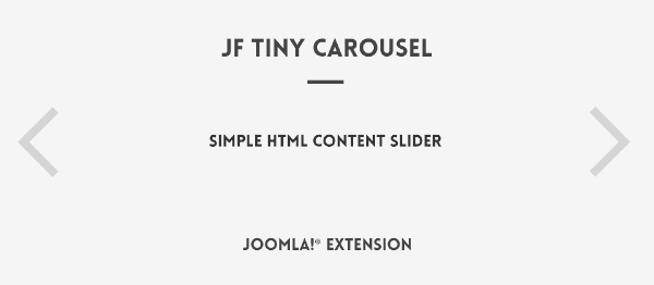 Joomla JF Tiny Carousel Extension