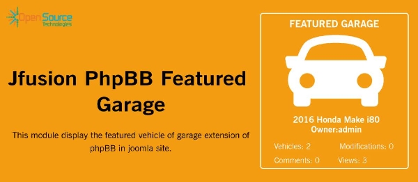 Joomla Jfusion PhpBB Featured Garage Extension