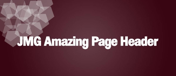 Joomla JMG Amazing Page Header Extension