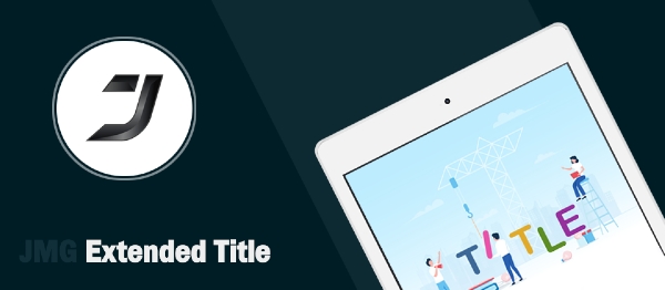 Joomla JMG Extended Title Extension