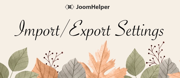 Joomla JMP Import Export Extension