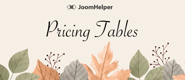 Joomla JMP Pricing Tables Extension