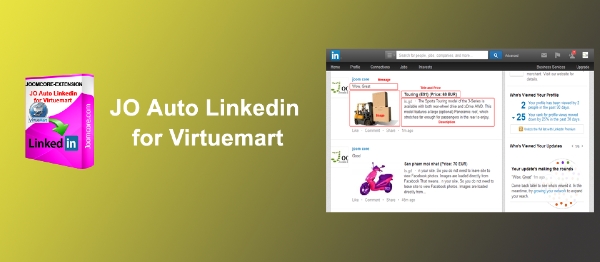 Joomla JO Auto Linkedin For Virtuemart  Extension