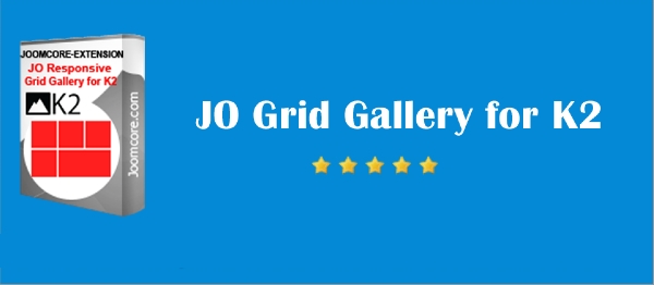 Joomla JO Responsive Grid Gallery For K2  Extension