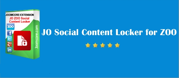 Joomla JO Social Content Locker For ZOO Extension