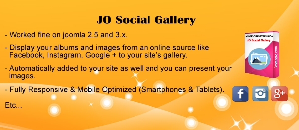 Joomla JO Social Gallery  Extension