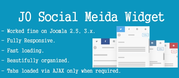 Joomla JO Social Media Widget  Extension