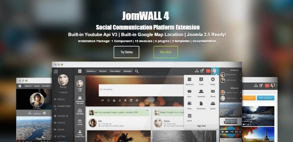 Joomla JomWALL For Community Builder Extension