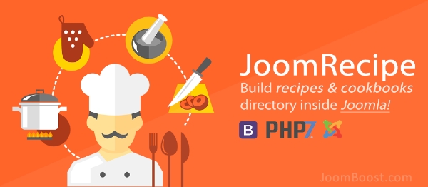 Joomla JoomRecipe Extension