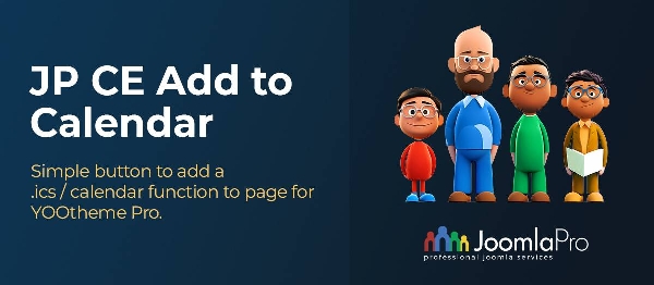 Joomla JP CE Add To Calendar For YOOtheme Pro Extension