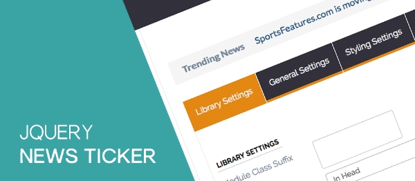 Joomla JQuery News Ticker Extension