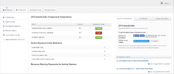 Joomla JV-ContentLinks Extension
