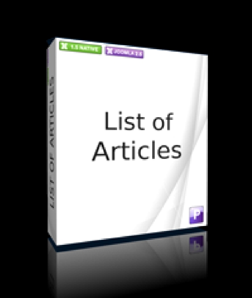 Joomla List Of Articles In Content Extension