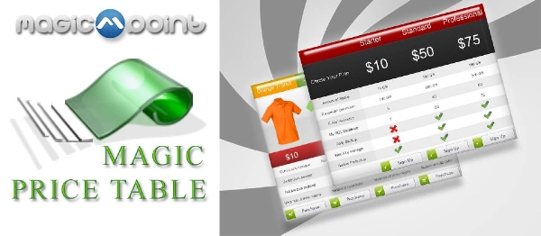 Joomla Magic Price Table Extension