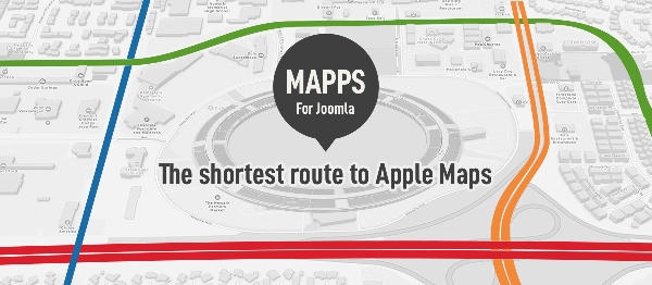 Joomla Mapps - The Shortest Route To Apple Maps Extension