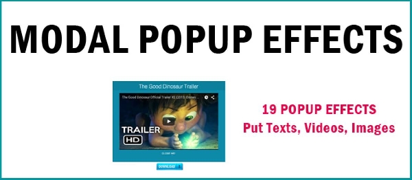 Joomla Modal Popup Effects Extension