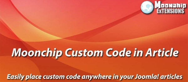 Joomla Moonchip Custom Code In Article Extension