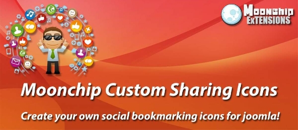 Joomla Moonchip Custom Sharing Icons Extension