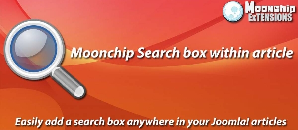 Joomla Moonchip Search Box Within Article Extension