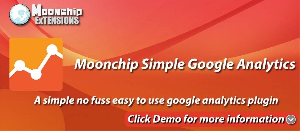 Joomla Moonchip Simple Google Analytics Extension