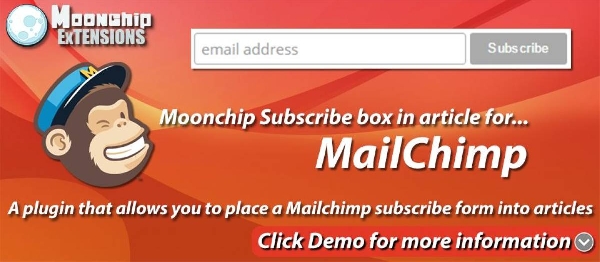 Joomla Moonchip Subscribe Box For Mailchimp Extension