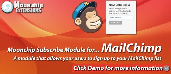 Joomla Moonchip Subscribe To Mailchimp Extension