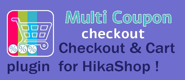 Joomla Multi Coupon For HikaShop Checkout Extension