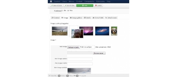 Joomla Multiple Images For K2 Extension