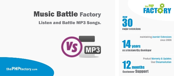 Joomla Music Battle Factory Extension