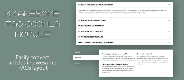 Joomla Mx Awesome Faq Extension