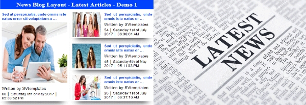 Joomla News Blog Layout - Latest Articles Extension