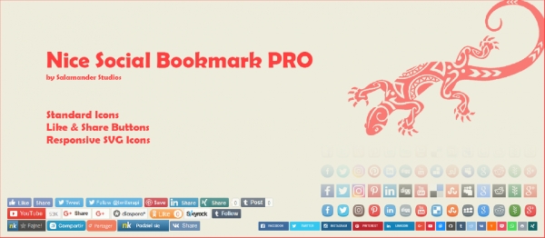 Joomla Nice Social Bookmark Pro Extension