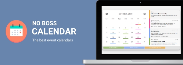 Joomla No Boss Calendar Extension