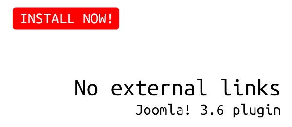 Joomla NoExternalLinks Extension