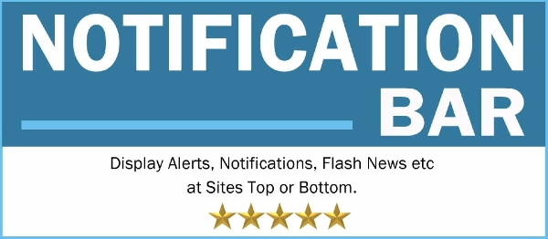 Joomla Notification Bar Extension