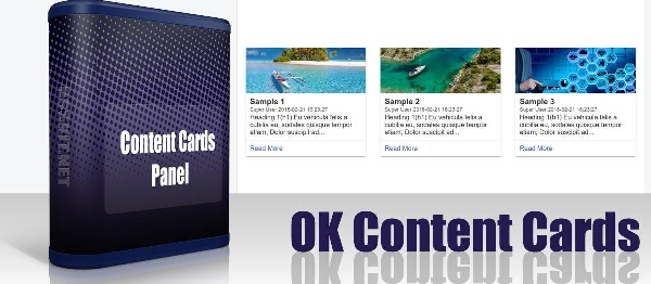 Joomla OK Content Cards Panel Extension