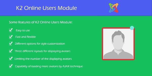 Joomla Online Users For K2 Extension