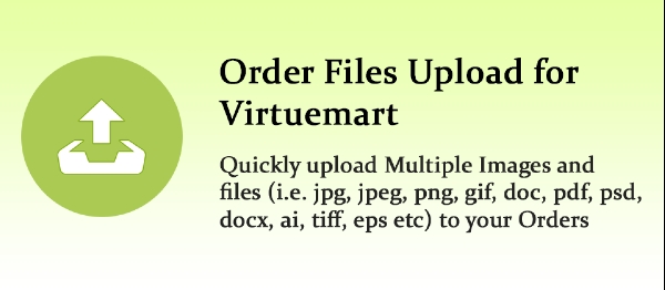 Joomla Order Files Upload For Virtuemart Extension