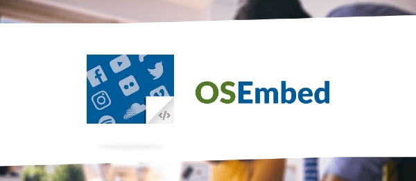 Joomla OSEmbed Extension