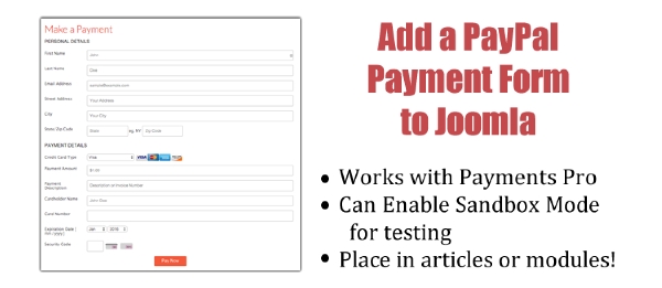 Joomla Paypal Pro Form Extension