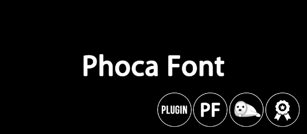 Joomla Phoca Font Plugin Extension