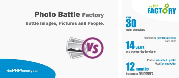 Joomla Photo Battle Factory Extension