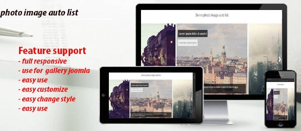 Joomla Photo Image Auto List Extension