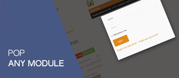 Joomla Pop Any Module Extension